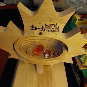 Handmade Collapsible Wooden Basket/Trivet